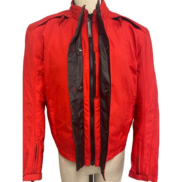 MotoGP Red Jacket With Zipper & Button Front Closure Unisex Large Polyester Bike - Picture 9 of 16